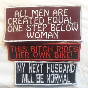 3 Embroidered Patches